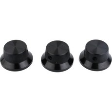 가이커 일렉트릭 기타 베이스 컨트롤 포텐시오미터 노브 알루미늄 합금 모자 탑 메탈 볼륨 노브 교체 부품 3피스 크롬