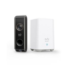 Anker eufy Security 2K HD 무선 비디오 도어벨 듀얼 카메라 (홈베이스 포함) 모션 감지 141693, Anker eufy Security 2K HD 무선 비