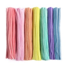 파스텔 컬러 철사 모루 재료 100p, 파스텔 컬러 믹스 7컬러, 1세트