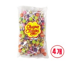 츄파춥스 리필팩(약120개들이) 7가지 맛 사탕(농심 정식수입), 4개, 1.32kg