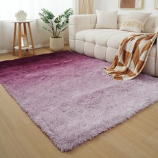 레인보우 그라데이션 타이다이 대형 거실 러그 두꺼운 카페트