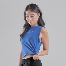 MOCMO 여성 헬스 운동 러닝 크로스핏 스포츠 소로나 나우 크롭 나시