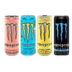 몬스터 355ml (피치킨+망고+시트라+제로) 12캔씩 총 48캔, 상세페이지 참조