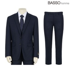 바쏘옴므 남성 정장세트 실로톤 울 캐시미어 슬림핏 크리스피노 수트 상하의 셋업 출근룩 하객룩