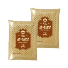 백설 갈색설탕 3kg x2개, 2개