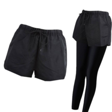 레깅스 여성 워터 반바지 이중 3부 9부