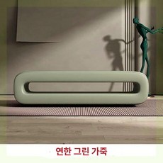 등받이없는쇼파 거실평상 현관벤치 소파 모던 침실 쇼파 벤치 현관 카페, 길이 80x너비 40x높이 45cm, 연녹색