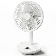 젠박스 무선 무소음 탁상용 선풍기, 화이트, ZTF-17I