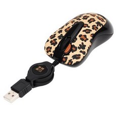 光學捲線滑鼠 豹紋圖案