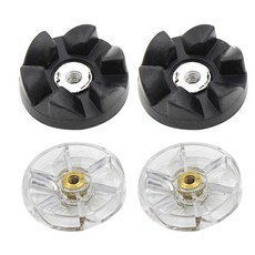4팩 교체 부품 기어 Nutri 600W 900W 블렌더 주서와 호환, 투명&amp;블랙