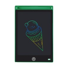 綠色邊框液晶手寫板，兒童繪畫塗鴉板，一鍵清除，環保無紙化, 綠, 12吋