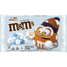 m&m's 白巧克力椒鹽捲餅雪球聖誕節, 1個, 210.9克