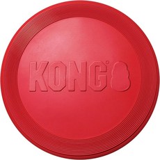 KONG 플라이어 - 야외 놀이 시간을 위한 내구성 있는 반려견 장난감 천연 고무 플라잉 디스크 가져올 수 건강 활동을 안전한 중대형견용, Small(2-Pack)
