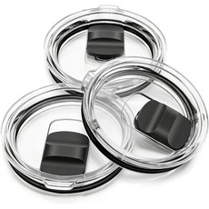 예티 20온스 텀블러 뚜껑 1024온스 머그컵 10온스 로우볼용 마그네틱 슬라이더 스위치가 있는 여행용 방수 컵 커버 - 3팩, 20oz