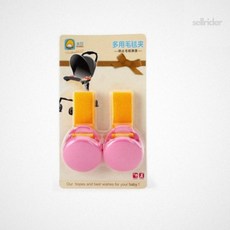 유모차멀티스트랩 유모차 담요 집게 핑크