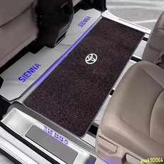汽車腳墊 適用于豐田塞納 腳墊 24款 格瑞維亞 中排 地毯 廣汽賽那 二排地墊 尾箱墊, 中排130*40【黑色】