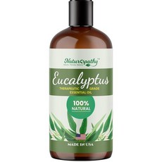 Naturopathy 라벤더 에센셜 오일 100% 천연 치료 등급 프리미엄 품질 118.3ml(4액량 온스) - 아로마테라피 및 휴식에 적합, 유칼립투스, 16액량 온스(1개)