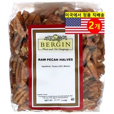 Bergin Fruit and Nut 반으로 쪼갠 무가공 피칸 340g 1개, 2개