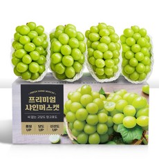 프리미엄 고당도 샤인머스캣 과일 선물세트 18 Brix 이상 선별 배송, 1박스, 특상 2kg (3수) 보자기포장