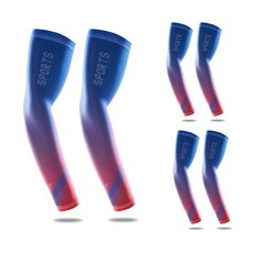 쿨에잇 자외선차단 스포츠 쿨토시 팔토시 3종 세트, 3개, 블루레드