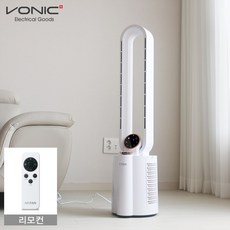 보닉 스마트 리모컨 전자식 BLDC모터 날개없는선풍기 무엽선풍기 타워형선풍기, 1개