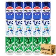 [한번에먹자] 미니캔 탄산 혼합 (펩시 + 밀키스 + 칠성사이다), 15개, 190ml