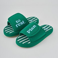 모던하우스 [ETF] 저지 스트라이프 슬리퍼 그린L FS1026012