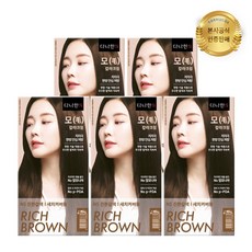 다나한 모 칼라크림(2개), N5 진한갈색, 5개