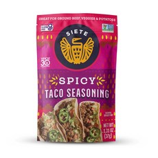 Siete 매운 타코 시즈닝 믹스 | 프리 | 비건 | 팔레오 Siete 매운 타코 시즈닝 믹스 | 프리 | 비건 | 팔레오 | 방부제 없음 | 전체 30개 승인(6포) 42회, 매운맛, 6팩
