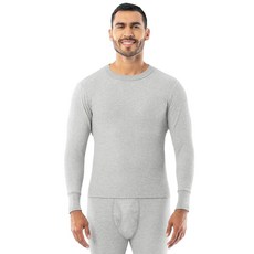 Indera 남성용 전통 롱 존스(Traditional Long Johns) 보온 속옷 상의_168882, XL, 헤더 그레이_168882
