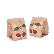 Konges Sløjd 兒童戲水派對充氣泳圈套裝，包含兒童浮板、充氣臂圈及沙灘球，安全無毒材質，讓孩子們開心玩水, 1個, 兒童充氣臂圈-櫻桃, 櫻桃