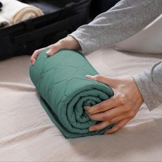 탄소 카본 여행용 휴대용 전자파 차단 원적외선 프렌체 투어 전기 매트 요 1인용 L/라지, M/미디엄 (45x100) 초경량 600g 카키