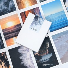 하이파이 바다 미니카드 메세지카드 40p+봉투20p 축하카드/새해카드/생일카드/연하장, 1