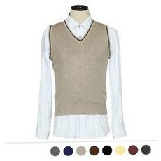 데일리룩 MNTS19003 브이넥 아크릴 조끼 79000EA 1EA, 브라운