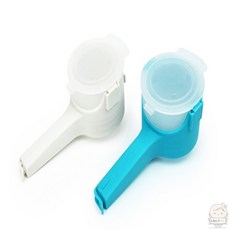 위니닷컴 봉지 입구 밀봉캡 클립, 베이지