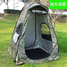 바람막이 동계 사계절 쉬운 등산 원터치 설치가 캠핑 텐트 우레탄창 낚시 투명, 1, I. 이중 위장
