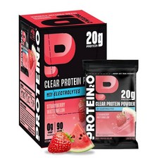 Protein2o 20g Whey Protein Isolate ClEAR 이어 Powder 370mg OF 오브 Electrolytes Vitamins B5 & B6 Su, 1.09 Ounce (Pack of 8)