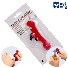 물멍 가정용 통조림 캔 오프너 병 따개 멀티 만능 오프너 병뚜껑 깡통, 1개, 레드