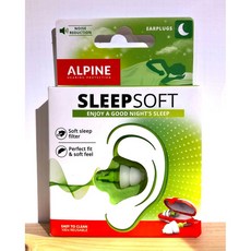 吉他好朋友 Alpine Sleep Soft 舒適睡眠抗噪耳塞，柔軟舒適，有效阻隔噪音，提升睡眠品質, 1個