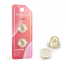 대쉬크랩 차량용방향제 리필 2ml 캡슐 2개입 카카오프렌즈 미니언즈 투슬리스 호환용, 1개, 피치 플로랄