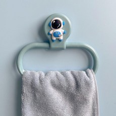 누마 캐릭터 어린이집수건걸이 유치원 귀여운 손수건 후크 거치대 욕실 행거 타월걸이 접착식 타올걸이, 1개, 우주비행사