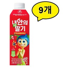 서울우유 내안의 진짜 딸기, 280ml, 9개