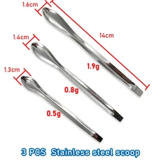 스너그데이즈 2 PCS 측정 숟가락 흰색 약물 농약 안전 정확한 1 숟가락은 1g 분말 기타 0.1g 0.25g 0, 09 3  pcs steel