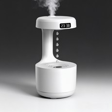 SUUNI 반중력 가습기 대용량 홈오피스 미니 USB 테이블 가습기 물방울이 거꾸로 떨어지는 홈 가습기, 흰색