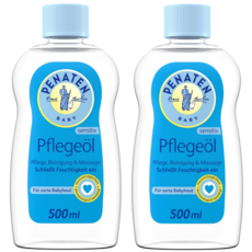 PENATEN 인텐시브 베이비 마사지 & 클렌징 오일 독일 직배송, 500ml, 2개
