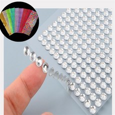 온담공간 PVC 비즈스티커 DIY스티커, 은색