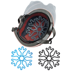 에버스텝 헬멧 실리콘 패드 차콜그레이 + 스카이블루 1 + 1, 혼합컬러