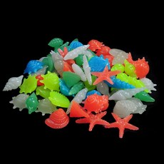 3RD 조개모양 수족관 야광자갈 100p세트 컬러믹스