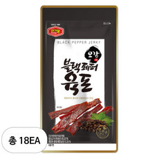 머거본 블랙페퍼 육포, 18개, 25g