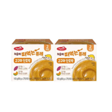 베베스트 처음에 떠먹는 퓨레, 혼합맛(고구마/단호박), 160g, 2개